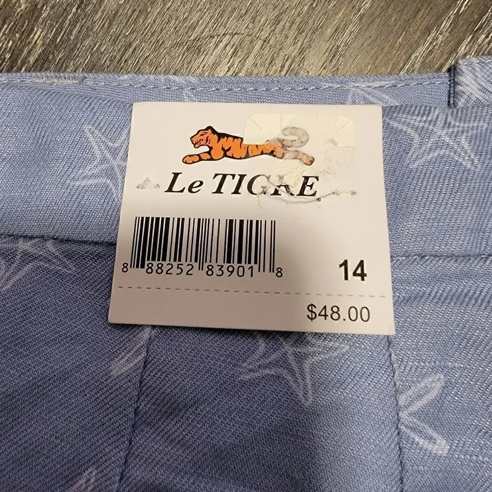 Le Tigre preppy shorts starfish size 14 NWT